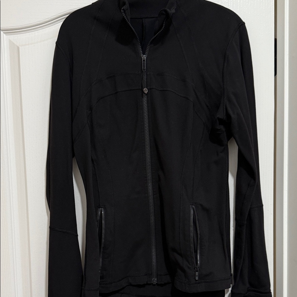 Lululemon black define jacket. Size 12. EUC. No flaws.